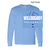 COLUMBIA BLUE LONG SLEEVE T-SHIRT (YOUTH AND ADULT) warvolfull