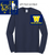 NAVY LONG SLEEVE T-SHIRT (YOUTH AND ADULT) wickbandlcwbackblue