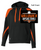 BLACK WITH ORANGE COTTON/POLYESTER FLEECE HOODIE (YOUTH AND ADULT) lanbbb BLACK WITH ORANGE COTTON/POLYESTER FLEECE HOODIE (YOUTH AND ADULT) lanbbb
