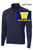 NAVY POLYESTER 1/4 ZIPPER -LONG SLEEVE (ADULT AND LADIES) wickband