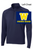 NAVY POLYESTER 1/4 ZIPPER -LONG SLEEVE (ADULT AND LADIES) wickband2