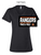 BLACK RELAXED LADIES VNECK T-SHIRT  (LADIES) lantf