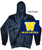 NAVY TIE-DYED HOODED SWEATSHIRT  (ADULT AND YOUTH) wickband