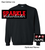 BLACK CREW SWEATSHIRT (YOUTH AND ADULT)  sparkchglitscript