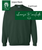 DARK GREEN CREW SWEATSHIRT (YOUTH AND ADULT)  broadmoorsmile