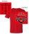 RED SHORT SLEEVE TRIBLEND T-SHIRT (ADULT) menfbplayoff