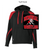 BLACK WITH RED COTTON/POLYESTER FLEECE HOOIDE (YOUTH AND ADULT) memwr BLACK WITH RED COTTON/POLYESTER FLEECE HOOIDE (YOUTH AND ADULT) memwr