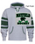 GREY WITH GREEN COTTON/POLYFLEECE LACE UP HOODIE (ADULT) mhshoc