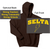 BROWN  HOODED SWEATSHIRT (ADULT) selta