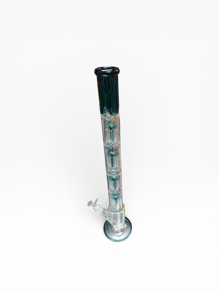 Metrix Glass 19 inch quadruple tree percolator water pipe - Dr Vape.