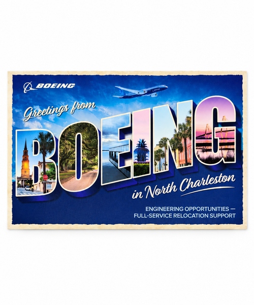 Boeing North Charleston Postcard