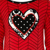 AnnLoren Girls Boutique Winter Damask Holiday Heart Polka Dots Herringbone Tunic and Legging Set
