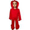 AnnLoren Girls Red Ruffle Hoodie 2 Pc Fashion Track Suit sz 2/3T-9/10