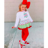 AnnLoren Girls Boutique Polka Dot & Swirl Christmas Tree Clothing Set