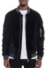 Velour Bomber Jacket