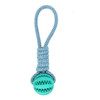 Rubber Ball Chew Toy with Cotton Rope | Dog Toy