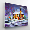 Christmas Cottage Paint By Numbers Painting Kit