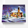 Christmas Cottage Paint By Numbers Painting Kit
