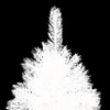 Artificial Christmas Tree with Stand White PE Holiday Decor Multi Sizes