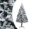 Artificial Christmas Tree with Flocked Snow PVC Holiday Multi Sizes