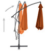 vidaXL Cantilever Umbrella with Aluminum Pole Terracotta 118.1"