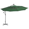 vidaXL Cantilever Umbrella with LED Lights Garden Patio Sunshade Multi Colors