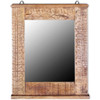 Bathroom Vanity Cabinet with Mirror Solid Mango Wood