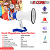Small Megaphone Bullhorn with Siren and Sling Strap 