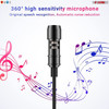 5 Core Lavalier Microphone Clip On • Professional Grade 3.5mm Lapel Mic • Omnidirectional Lav Mic