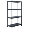 Storage Shelf Rack Black Plastic Standing Shelf Organizer Multi Models