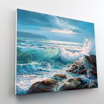 Waves Crashing Paint By Number Painting Set