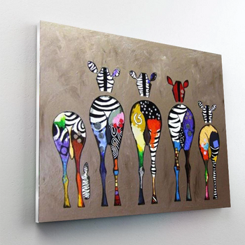 Zebra Family Paint By Number Painting Set