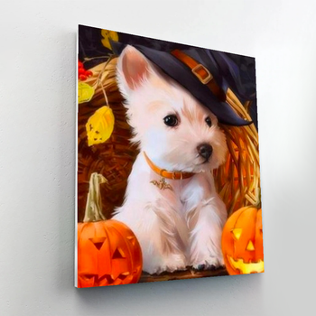 Halloween Puppy Paint By Numbers Painting Kit