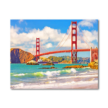 Golden Gate Bridge San Francisco California Paint By Number Painting Set