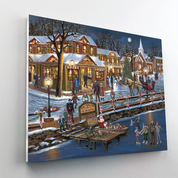 St Nicholas Village Paint By Number Painting Set