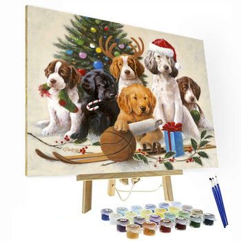 Holidaze Paint By Number Painting Set