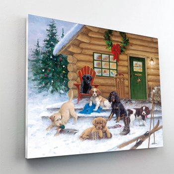Christmas At The Cabin Paint By Number Painting Set