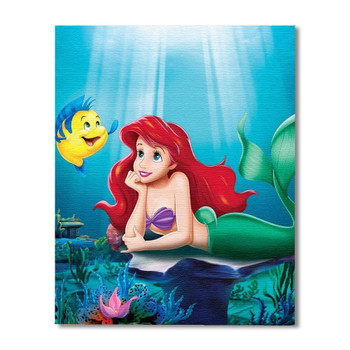 Princess Ariel & Flounder Paint By Number Painting Set
