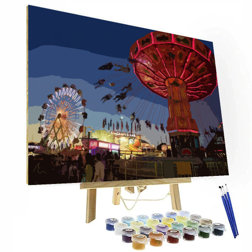 The Big Fresno Fair California Paint By Number Painting Set