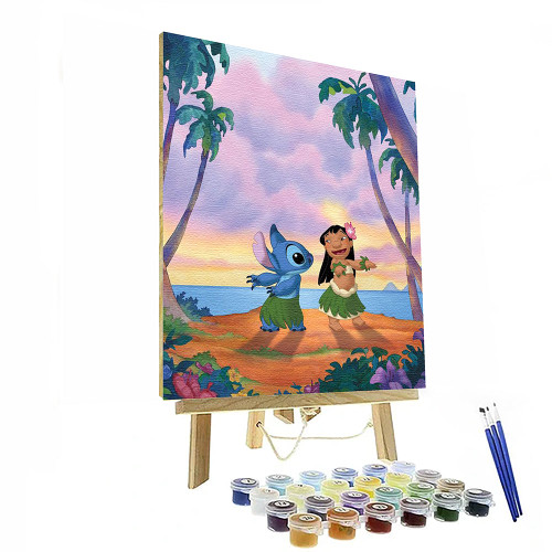 Lilo And Stitch Paint By Number Painting Set