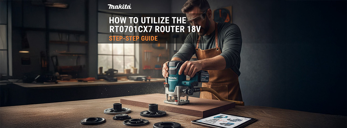 How to Utilize the Makita RT0701CX7 Router 18V