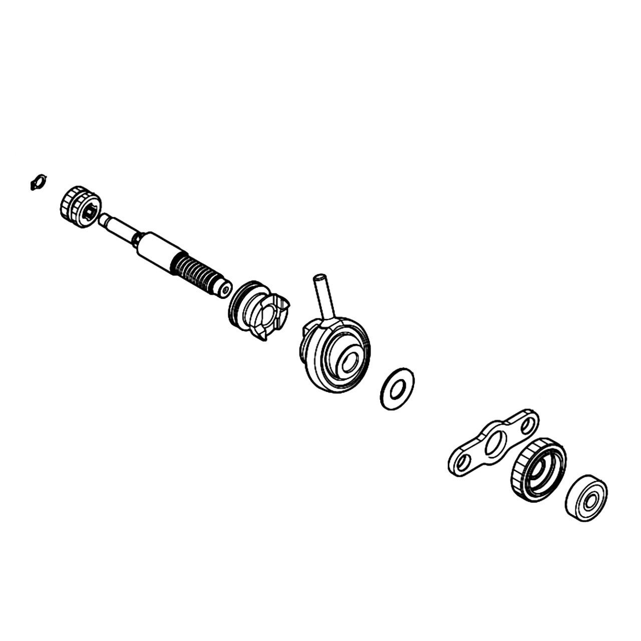 Makita 136042-9 - CAM SHAFT ASSEMBLY XRH12 - Genuine Part