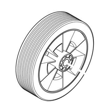 454843-6 - WHEEL - EE2650H - Makita Original Part - Image 1