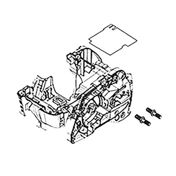 131-110-150 - ENGINE HOUSING ASSY (RED) - EA5600F - Makita - Image 1