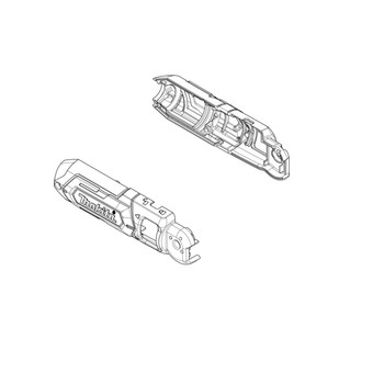 183F00-2 - MOTOR HOUSING SET TD022 - Makita Original Part