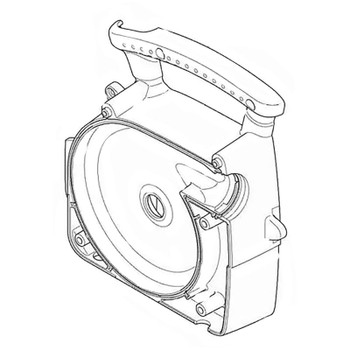 187008-2 - MOTOR HOUSING SET - XCV02 - Makita Original Part - Image 1