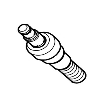 326853-2 - CUTTER SHAFT - EM405MP - Makita Original Part - Image 1