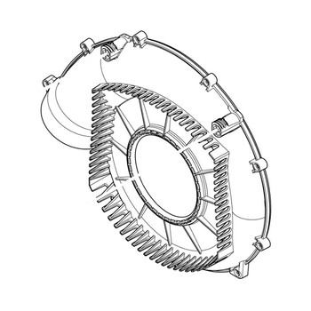 457099-0 - REAR VOLUTE CASE EB5300 - Makita Original Part