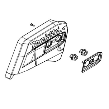 131-213-643 - Sprocket Guard Assy (Red) Ea5600F - Makita Original Part - Image 1