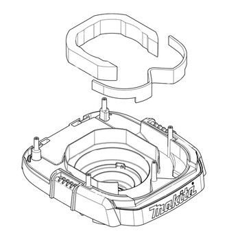 140U41-1 - TANK COVER COMPLETE XCV21 - Makita Original Part